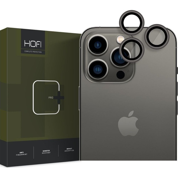HOFI CAMRING PRO+ OVITEK ZA KAMERO ZA IPHONE 15 PRO / 15 PRO MAX ČRN