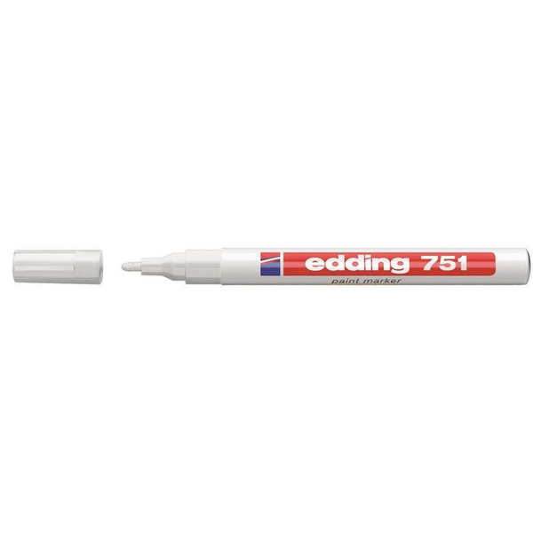 Marker, Edding, 751, 1-2 mm, Alb