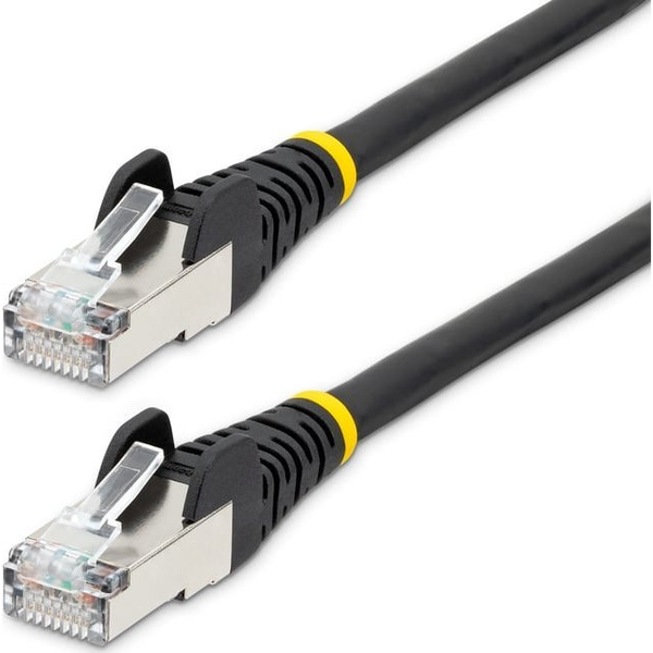 StarTech.com NLBK-1M-CAT6A-PATCH netværkskabel Sort S/FTP (S-STP)