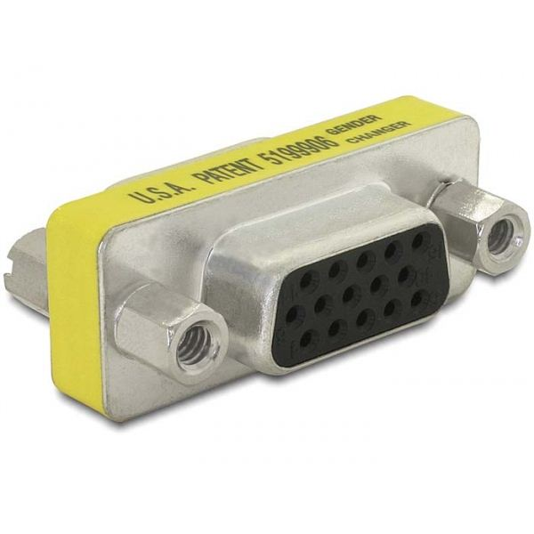 DELOCK VGA Adapter D-Sub15 -> D-Sub15 Bu/Bu