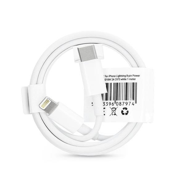 Kabel PartnerTelekom USB-C - Apple Lightning 1 m bílý