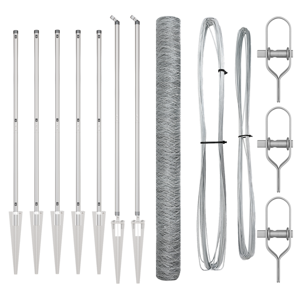 Hatszögletű Kerítés 1,6x10 m Galvanizált Acél