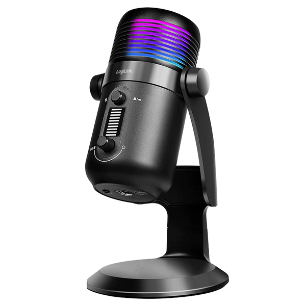 LOGILINK HS0058 Mikrofon kardioid RGB fekete