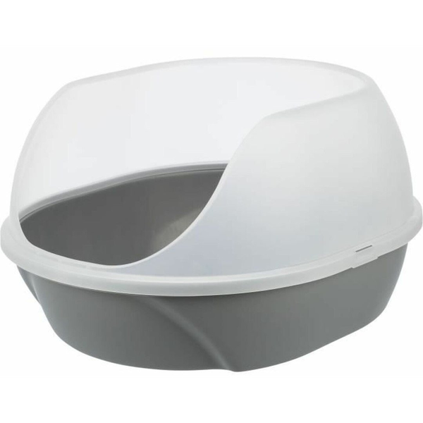 Cat litter tray : Trixie Simao cat litter tray, high rim, 48 × 30 × 58 cm, gray