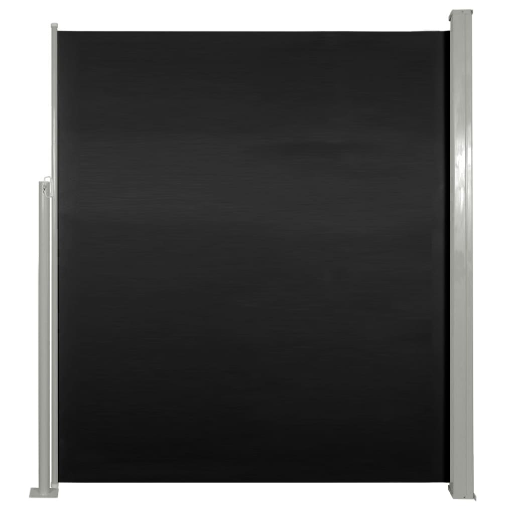 veranda, terasz válaszfal 160 x 300 cm fekete (40809)