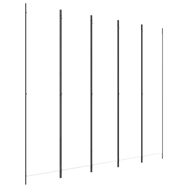  fehér 5 paneles paraván 250x220 cm szövet