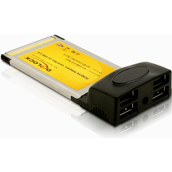 DELOCK PCMCIA Adapter - CardBus to 4 x USB 2.0