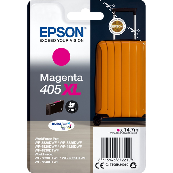 Epson 405XL blækpatron 1 stk Original Højt (XL) udbytte Magenta