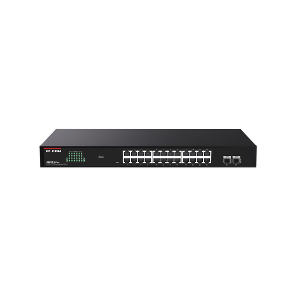 IP-COM 24x Gigabit + 2x SFP switch (G2226F)