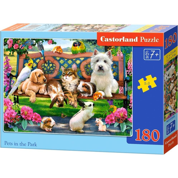 Castorland 180 db-os Puzzle - Kis Kedvencek A Parkban B-018444