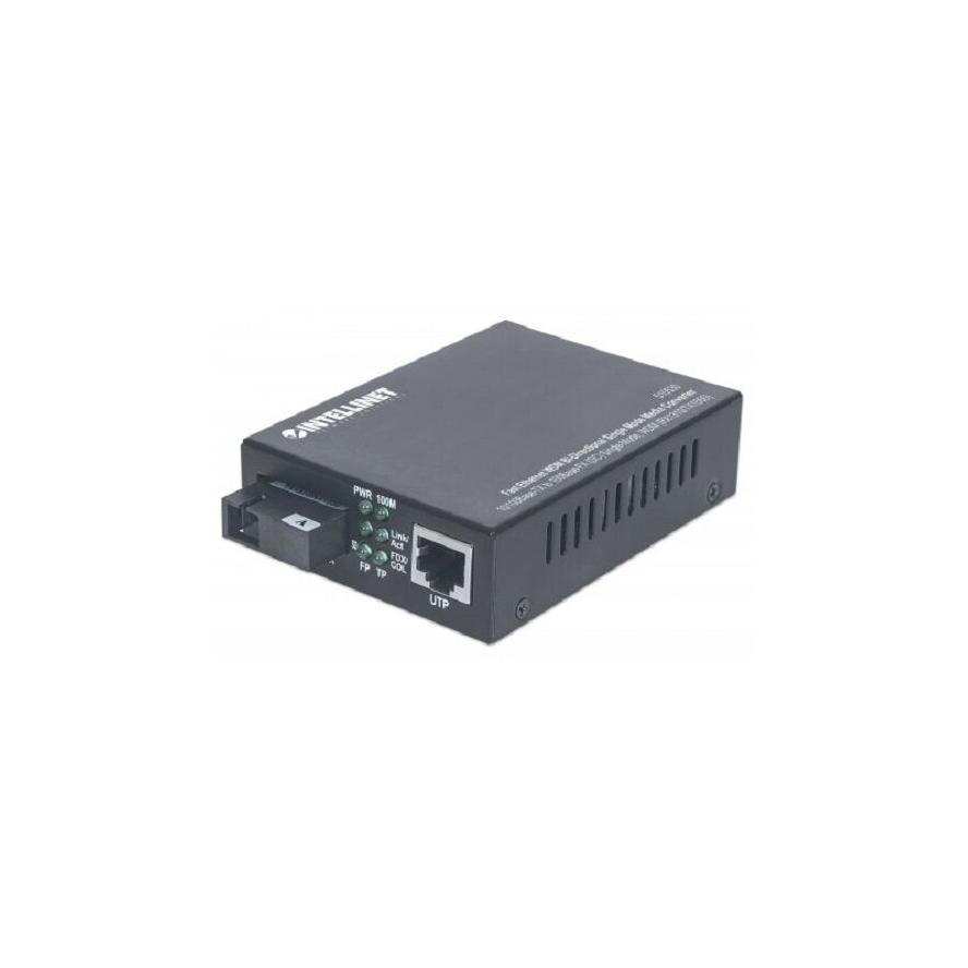 Intellinet 510530 konvertor sieťovej kabeláže 100 Mbit/s Jednomódové Čierna (510530)