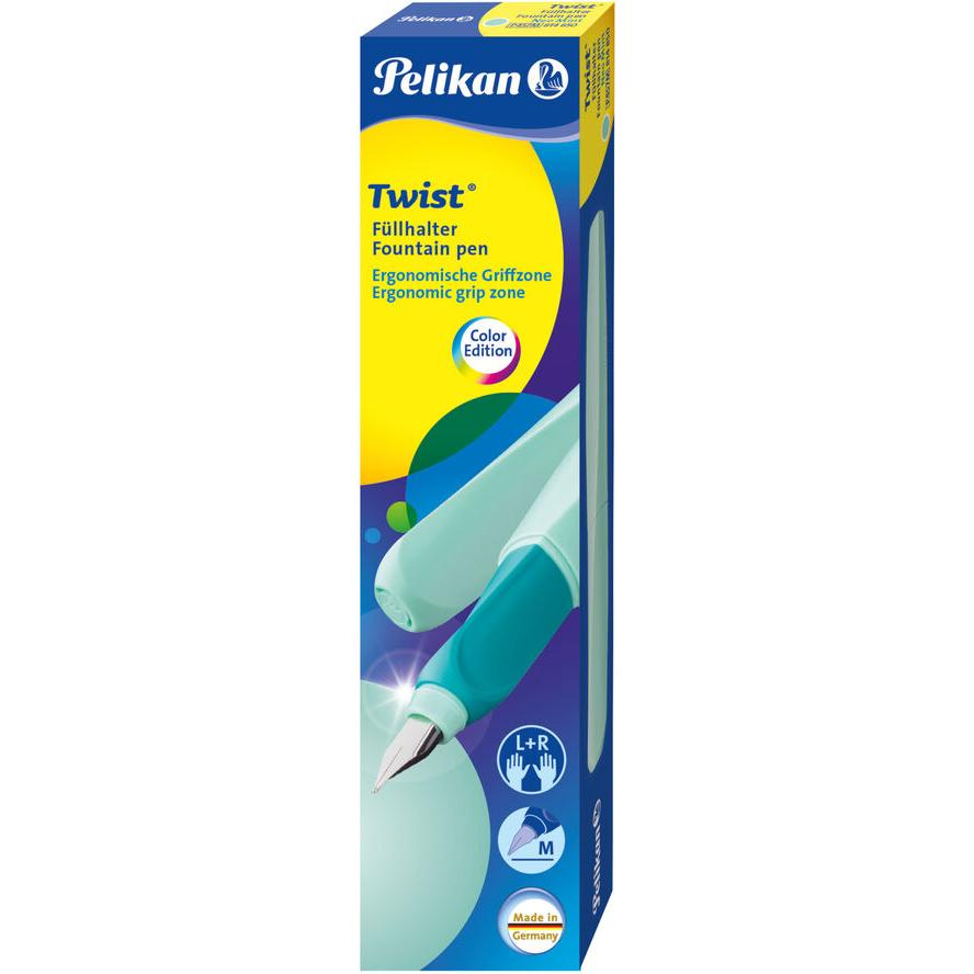 Pelikan Twist Csavart töltőtoll - M/Kék (814850)