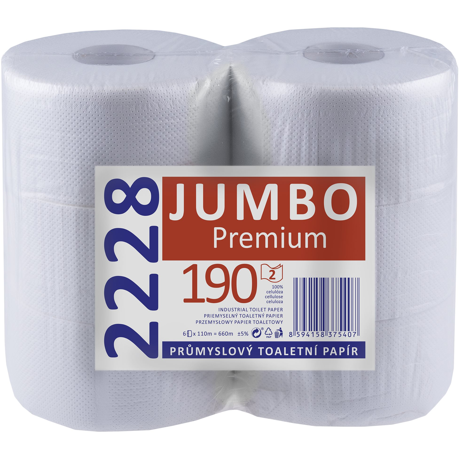 LINTEO JUMBO Premium 190 (110 m), 6 db (8594158375407)