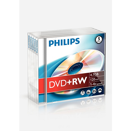 Philips DVD+RW47 4x újraírható DVD lemez