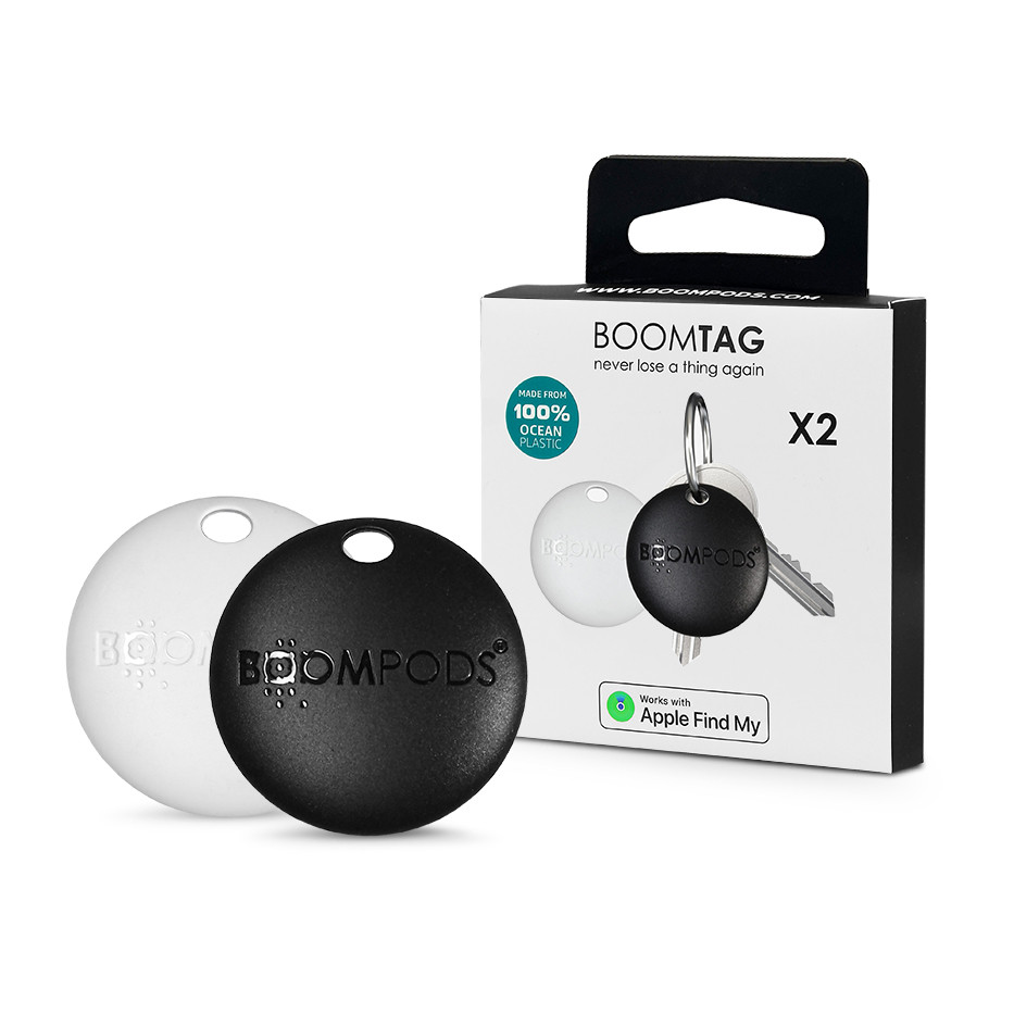 Boompods bluetooth tracker AirTag - Boompods Boomtag - 2 db/csomag - fekete/fehér (TUPAC1)