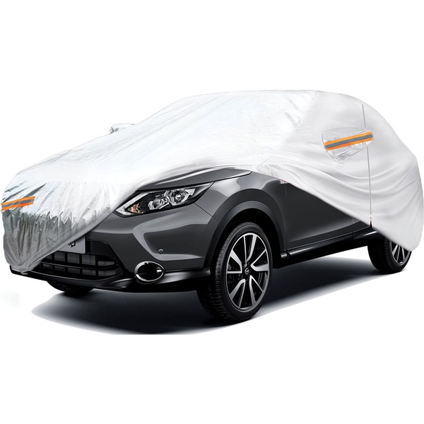 Amio Autóvédő Ponyva - Cipzárral L-es Méret 480x185x145 cm Ezüst SUV/VAN