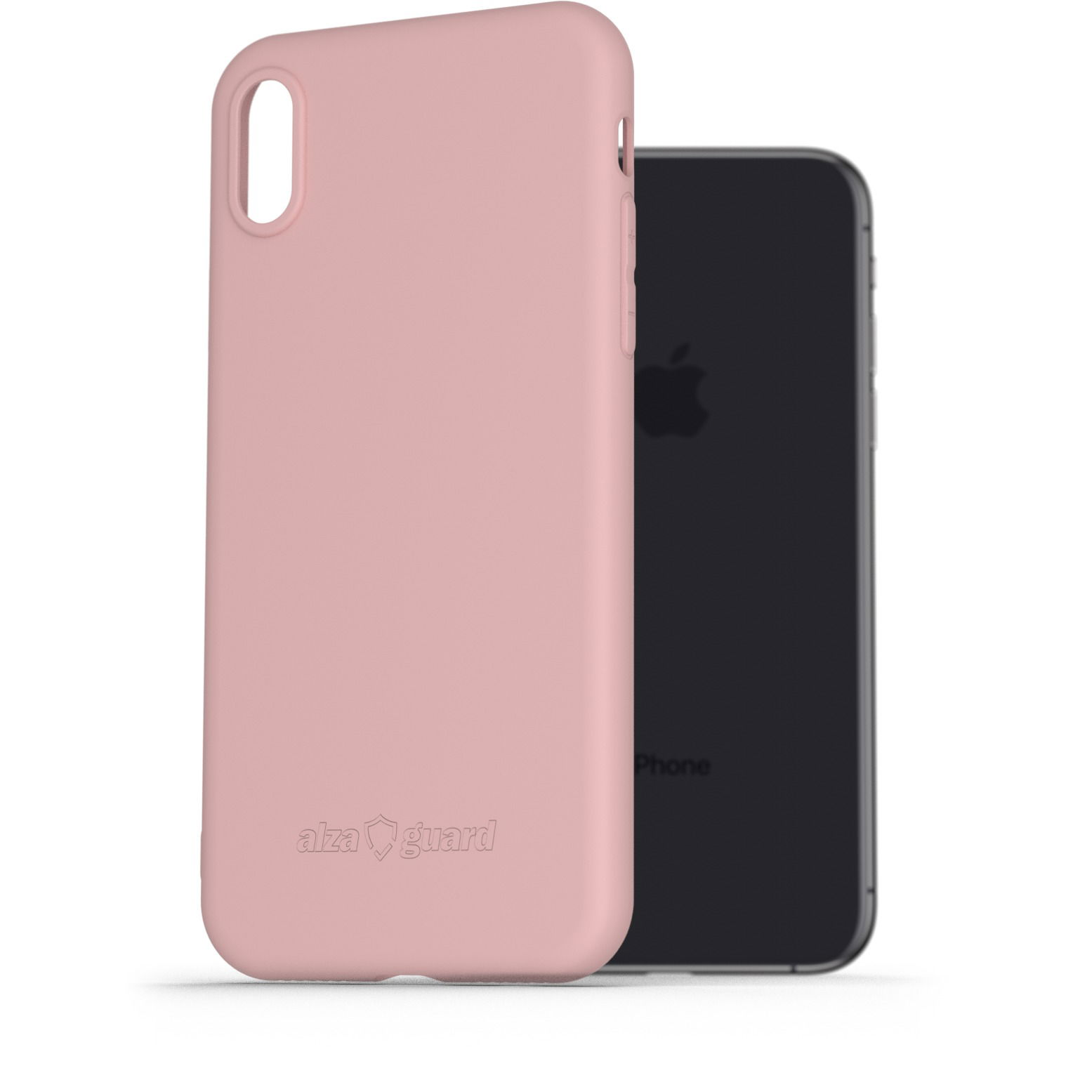 AlzaGuard Matte iPhone X/XS rózsaszín TPU tok (AGD-PCT51P)
