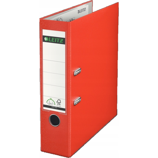 Leitz 180° Lever Arch File Plastic carpeta de cartón A4 Rojo