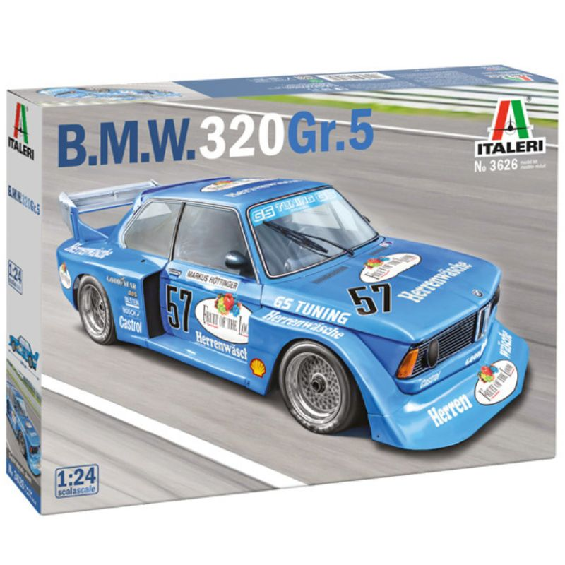 Italeri BMW 320 Gr. 5 versenyautó műanyag modell (1:24) (3626S)