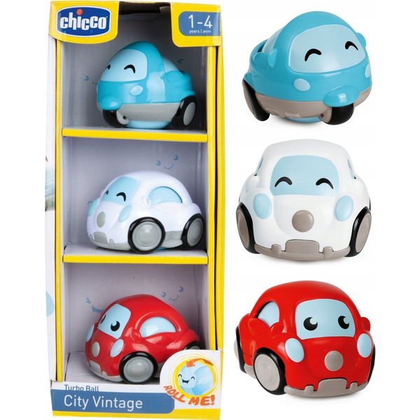 Chicco Mini Játékautó Vintage 3db, 12m+