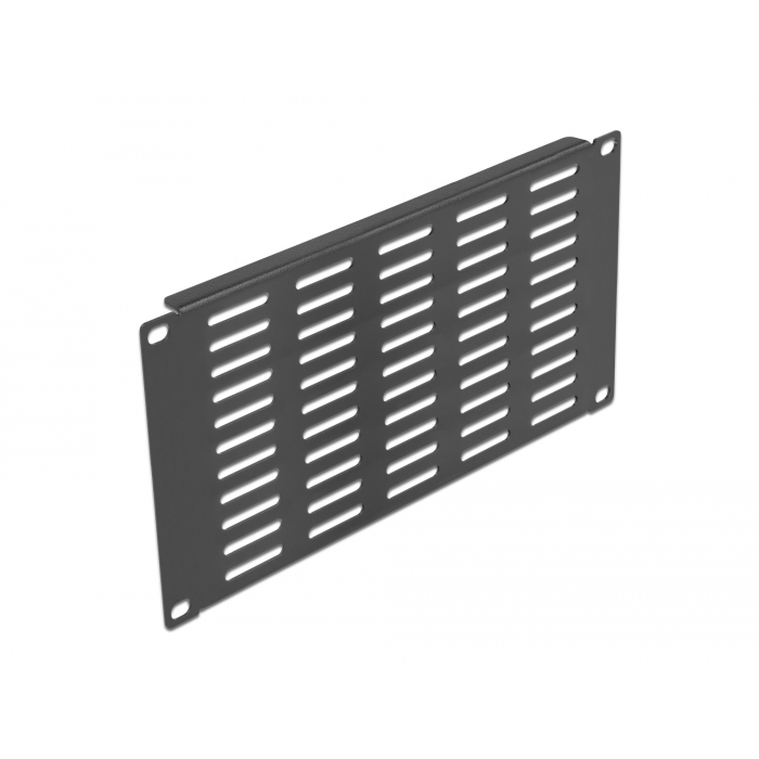 Delock 10 hálózati kabinet panel hosszanti ventillációs nyílásokkal 3U fekete (66841) (66841)