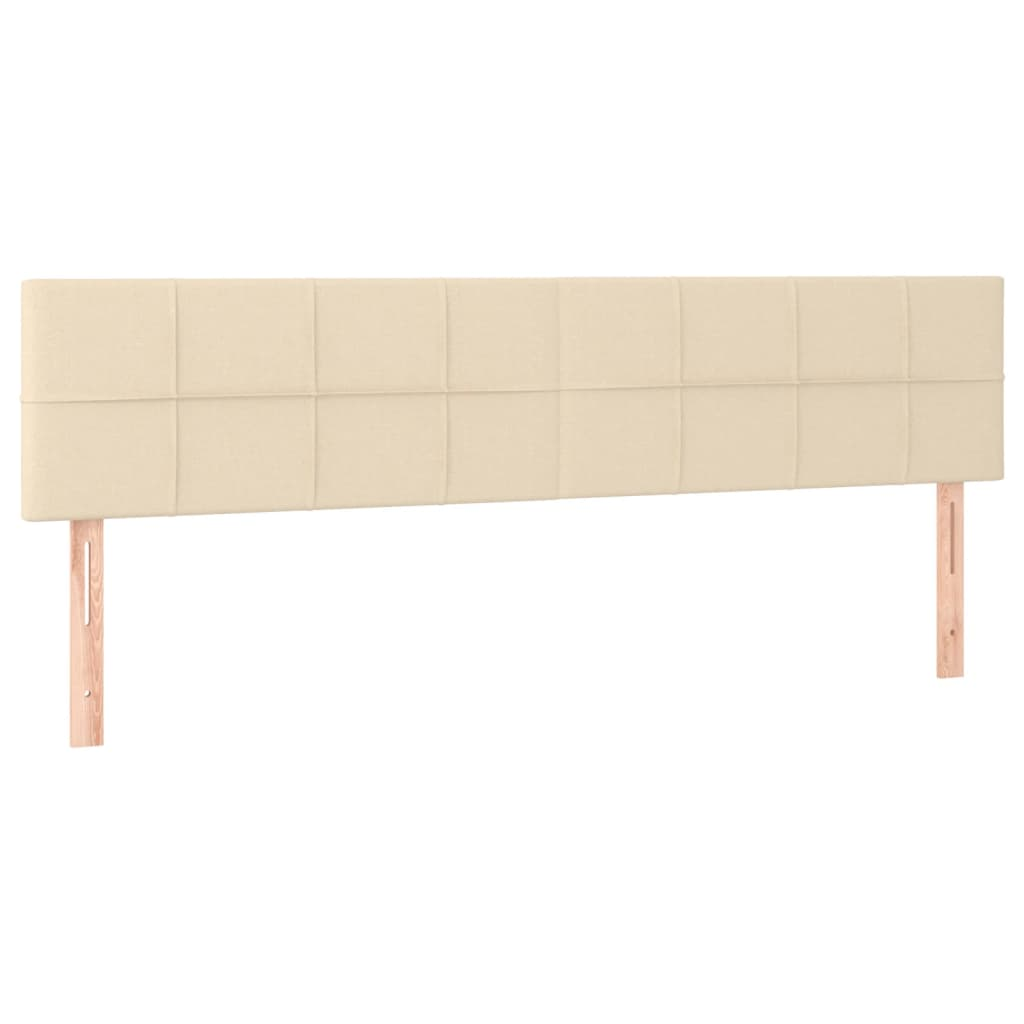 2 db krémszínű szövet fejtámla 100x5x78/88 cm (346093)
