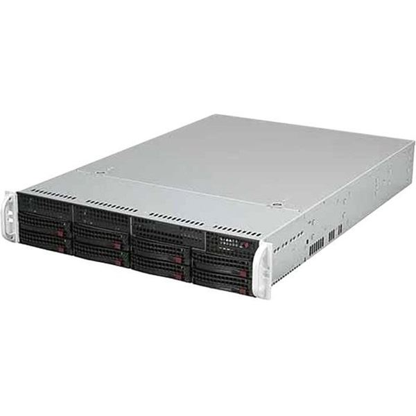 Supermicro SC825TQC-600LPB zabezpečení a držáky počítačů Rack Black 600 W