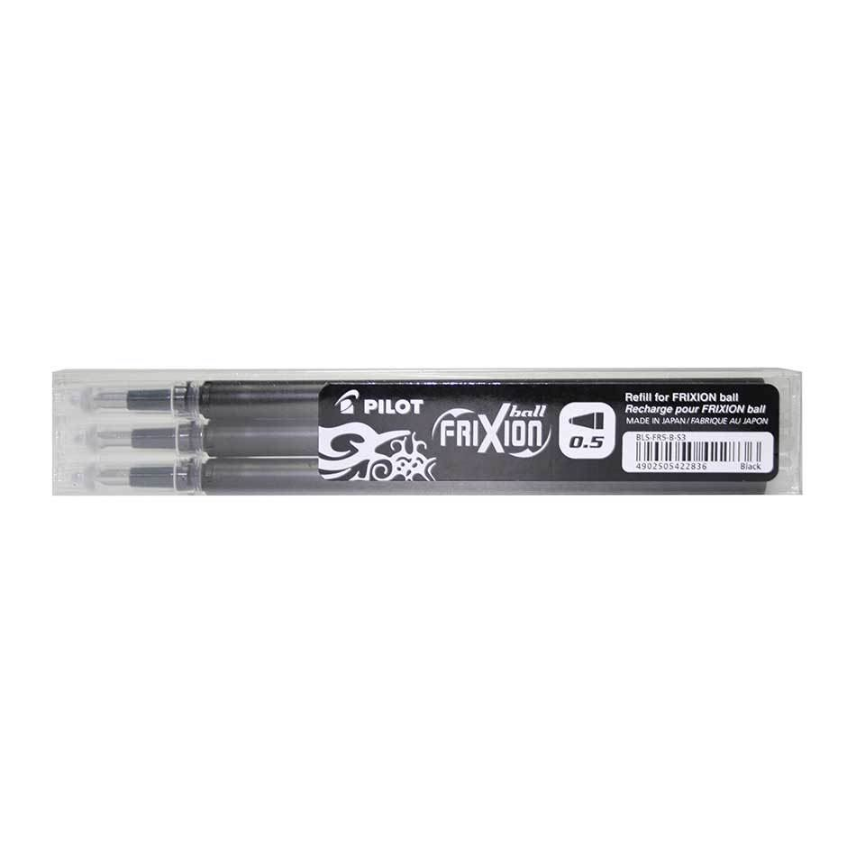 Pilot Frixion 0,5mm 3db-os fekete rollertoll betét (BLS-FR5-B-S3) (BLS-FR5-B-S3)
