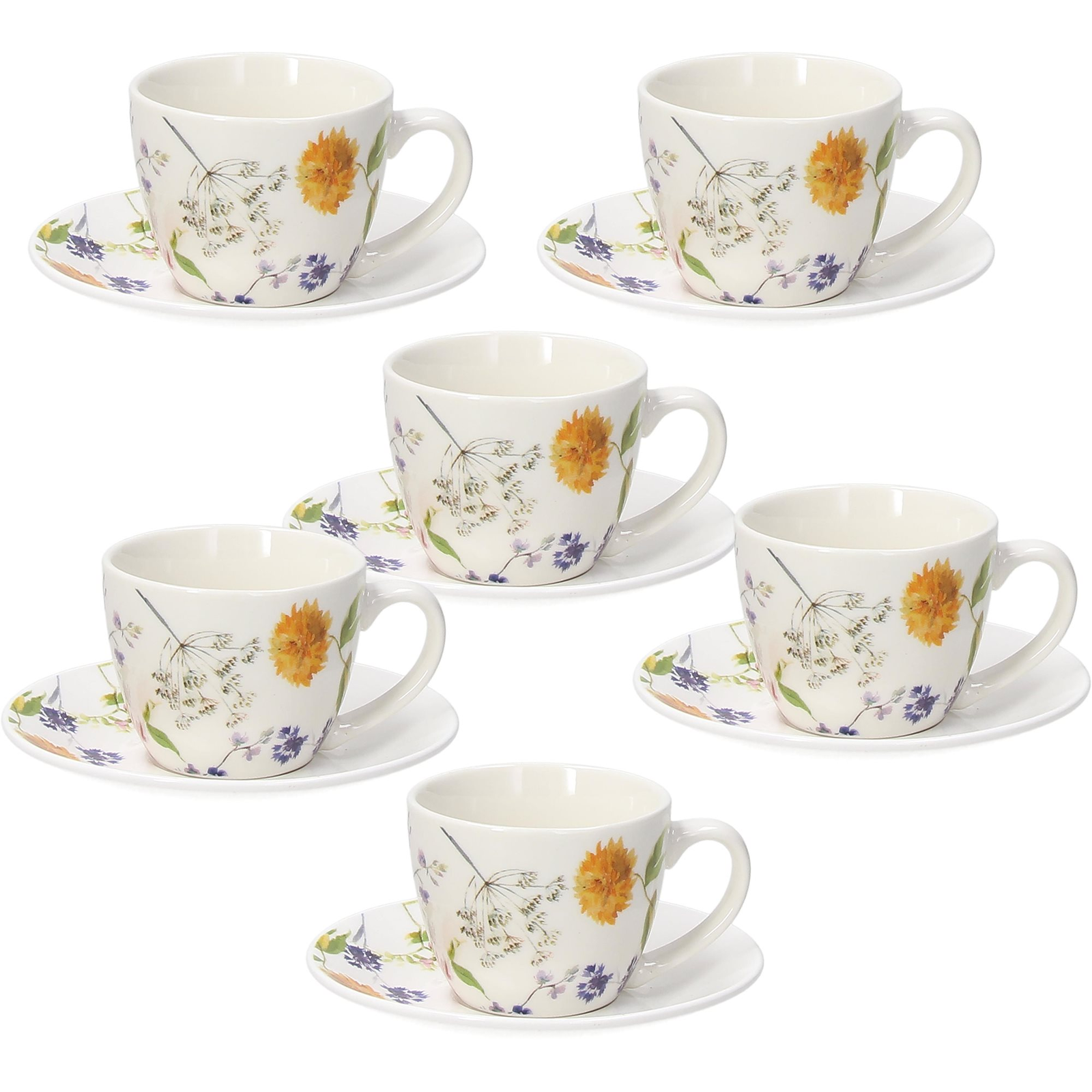 Tognana IRIS AUDREY kávéscsészekészlet csészealjakkal, 6 db, 80 ml (IR685015730)