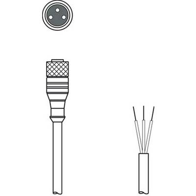 Leuze Electronic 50130837 Csatlakozóvezeték 1 db (50130837)