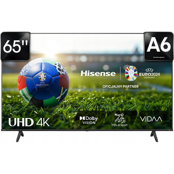 Hisense 65A6N телевизор 165,1 см (65") 4K Ultra HD Smart TV Wi-Fi Черен 300 cd/m²