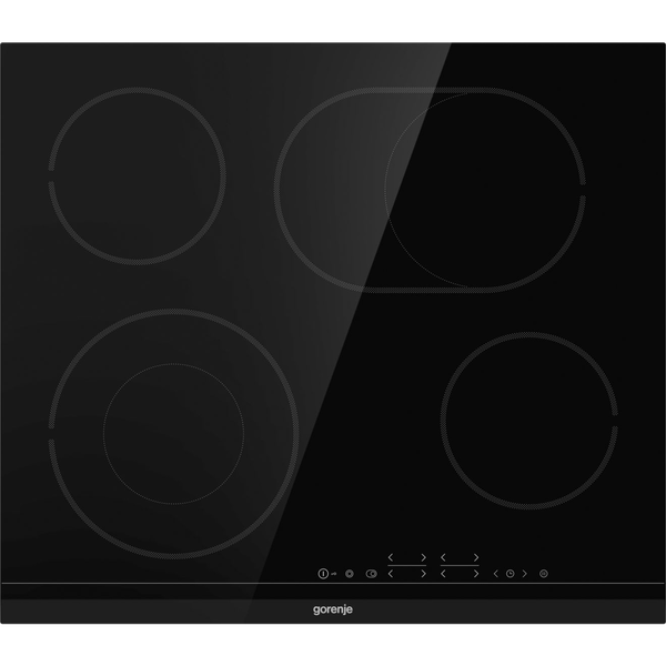 Gorenje ECT643BCSC Керамичен плот за вграждане, 60 см, 4 зони за готвене, черен