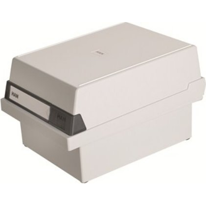 HAN A6 fedéllel, 177 x 140 x 250 mm, fekvőre, világosszürke (966-11)