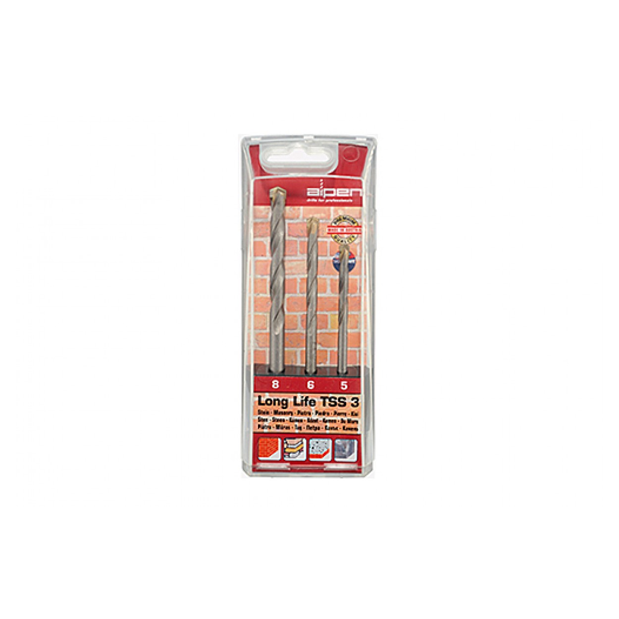 Alpen 700103100 TSS 3 Fúrószár készlet (3db / csomag) (700103100)