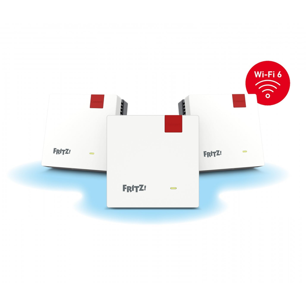 Mesh Set 20003127 mesh Wi-Fi-system Dual-band (2,4 GHz / 5 GHz) Wi-Fi 6 (802.11ax) Rød, Hvid Intern