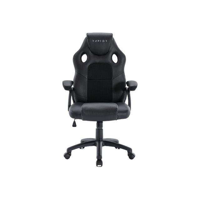 Raptor Gaming Stuhl GS-40 PU + fabric schwarz/schwarz (RG-GS-40-BLACK/BLACK) (RG-GS-40-BLACK/BLACK)