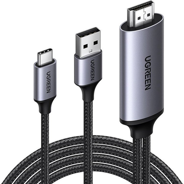 UGREEN kábel adaptér HDMI na USB-C 4K 60Hz 5V 1A s opletením, 1m