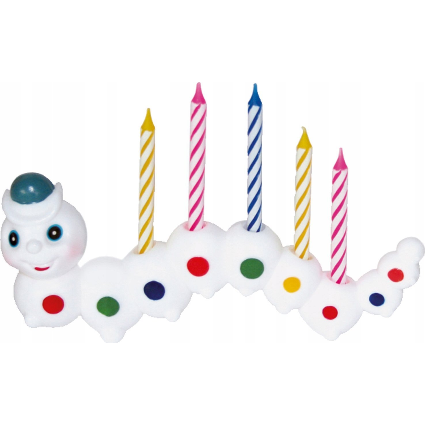 Hernyó Színes Gyertya Szett - 9 db (5055)