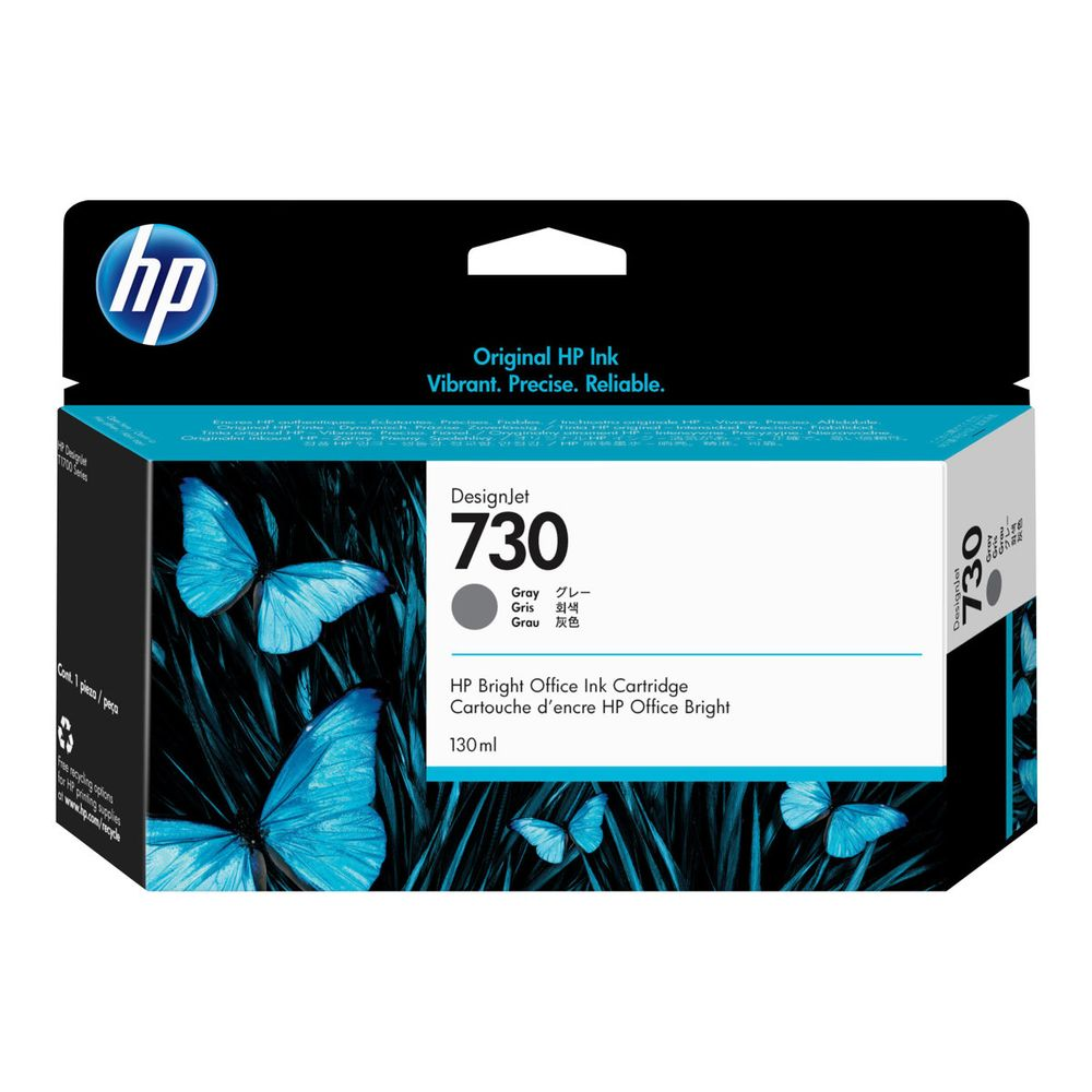 HP 730 - gray - original - DesignJet - ink cartridge (P2V66A)