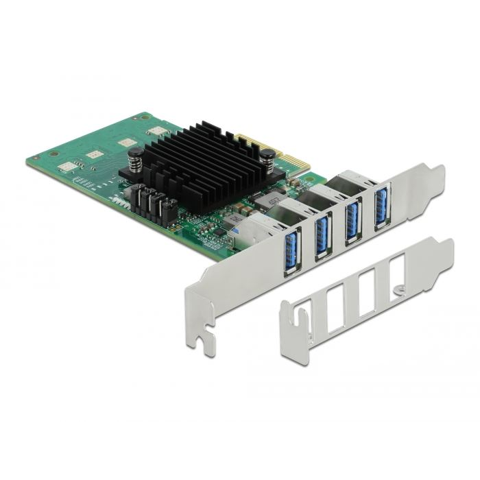 DeLock 4x USB 3.0 port bővítő kártya PCIe (89048) (delock89048)