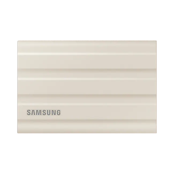 SAMSUNG Hordozható SSD T7 Shield, USB 3.2 Gen.2 (10Gbps), 1 TB, Bézs (MU-PE1T0K/EU)