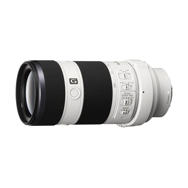 Обектив Sony, FE mount, 70-200 мм, F4 G OSS, Бял
