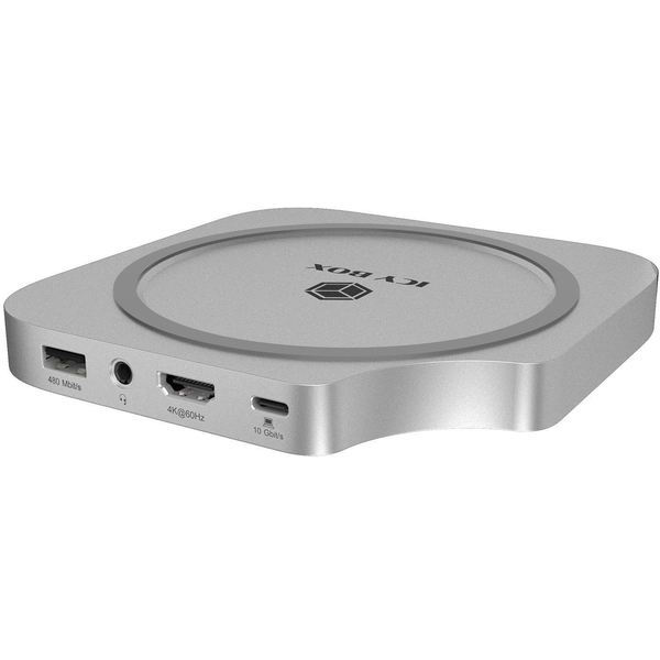 ICY BOX Club Dock 100 USB 3.2 Gen 2 (3.1 Gen 2) Type-C Zilver