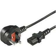 Microconnect PE090430 cavo di alimentazione Nero 3 m Spina di alimentazione di tipo G Accoppiatore C13