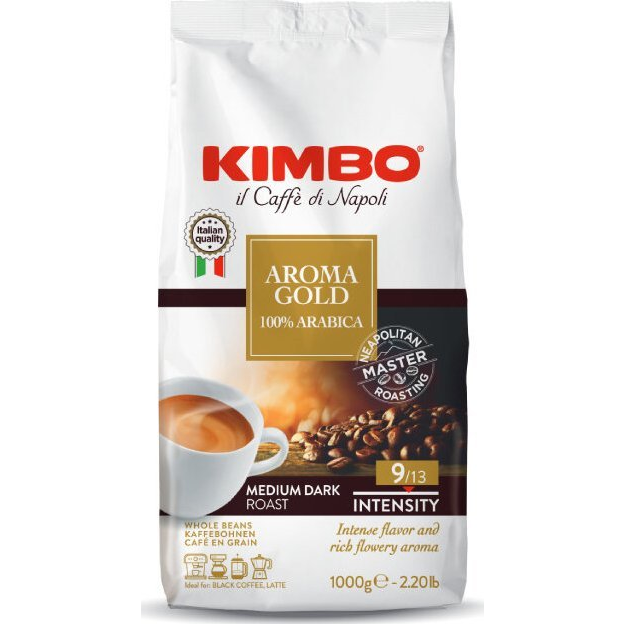 Kimbo Aroma Gold Szemes Kávé 1 kg (8002200102180 )