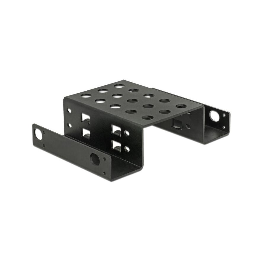 Delock Beépíto keret 2 x 2.5” - 5.25”, fekete (18270)