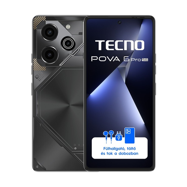 Smartphone Tecno POVA 5 Pro 5G 12 GB / 256 GB 4G (LTE) šedý