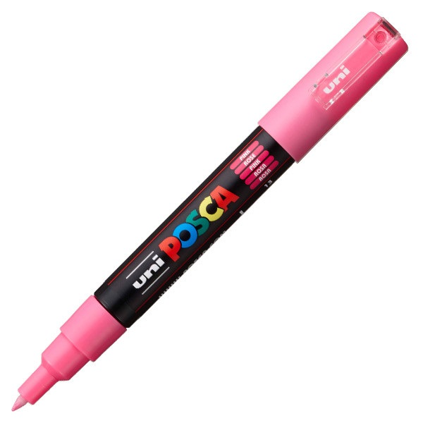 Uni Posca PC-1M 0.7mm Extra-Fine Marker - Pink (2UPC1MR)