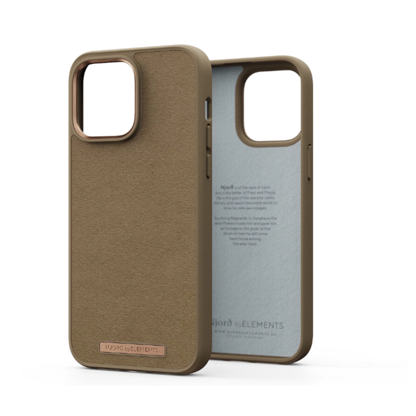 Njord Suede Apple iPhone 14 Pro Max Tok - Barna (NA44CM04)