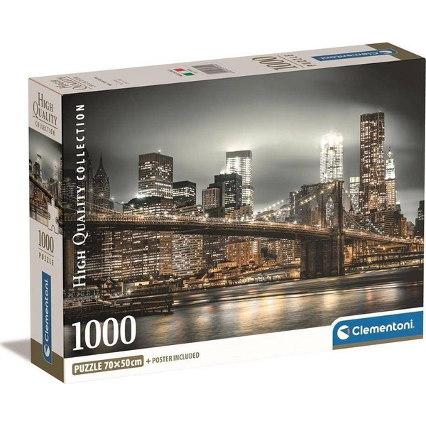 Clementoni New York Skyline Puzzle 1000 kusov Mesto